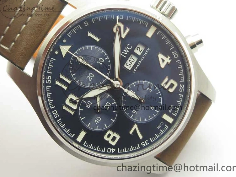 MIROTIME 0305 Pilot Chrono 377721 “Le Petit Prince” SS ZF 1:1 Best Edition on Brown Leather Strap A Snug 7180